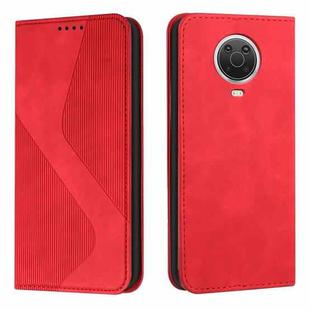 For Nokia G10 / G20 / G30 Skin Feel Magnetic S-type Leather Phone Case(Red)