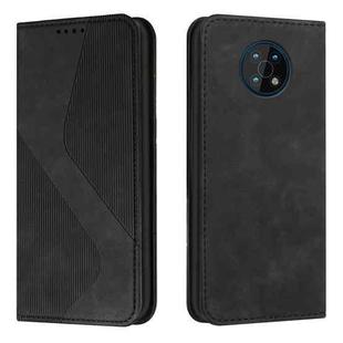 For Nokia G50 Skin Feel Magnetic S-type Leather Phone Case(Black)