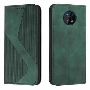 For Nokia G50 Skin Feel Magnetic S-type Leather Phone Case(Green)