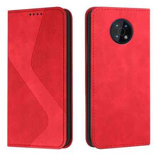 For Nokia G50 Skin Feel Magnetic S-type Leather Phone Case(Red)