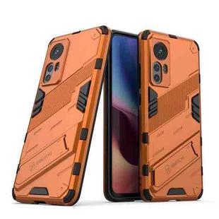 For Xiaomi Mi 12 Punk Armor 2 in 1 PC + TPU Shockproof Phone Case with Invisible Holder(Orange)