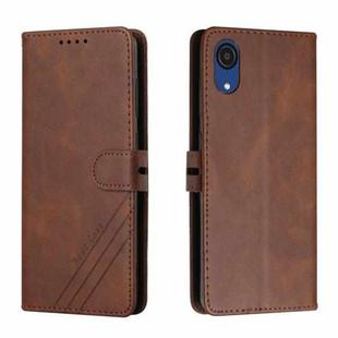 For Samsung Galaxy A03 Core Cow Texture Leather Phone Case(Brown)