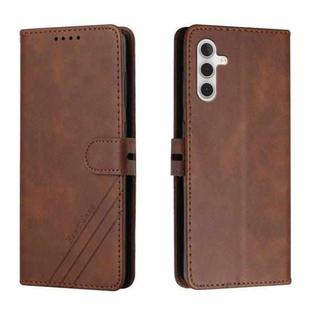 For Samsung Galaxy A13 5G Cow Texture Leather Phone Case(Brown)