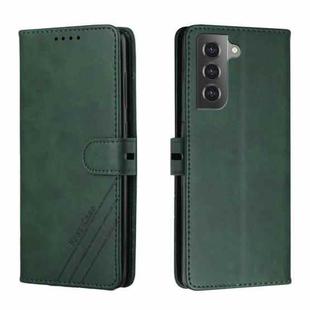 For Samsung Galaxy S22+ 5G Cow Texture Leather Phone Case(Green)