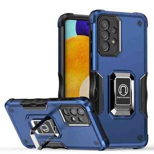 For Samsung Galaxy A33 5G Ring Holder Non-slip Armor Phone Case(Blue)