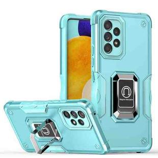For Samsung Galaxy A53 5G Ring Holder Non-slip Armor Phone Case(Mint Green)