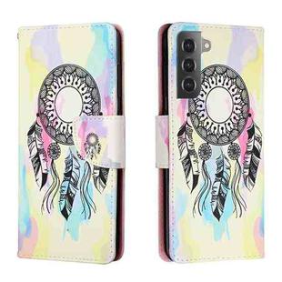 For Samsung Galaxy S22+ 5G Colored Drawing Leather Phone Case(Dreamcatcher)