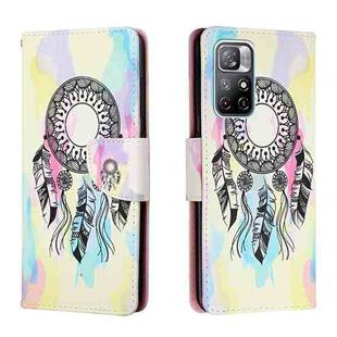 For Xiaomi Redmi Note 11 5G Colored Drawing Leather Phone Case(Dreamcatcher)