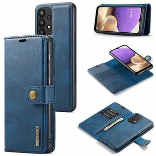 For Samsung Galaxy A33 5G DG.MING Crazy Horse Texture Detachable Magnetic Leather Phone Case(Blue)