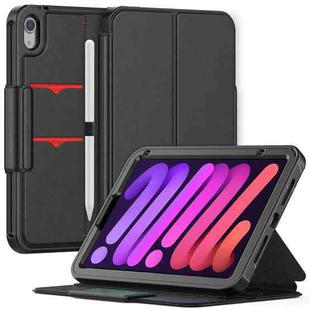 Litchi Texture PU Leather Tablet Case For iPad mini 6(Black)