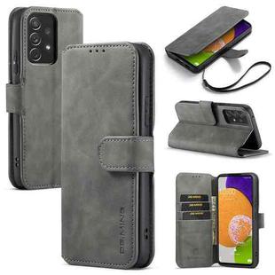 For Samsung Galaxy A53 5G DG.MING Retro Oil Side Horizontal Flip Leather Case with Holder & Card Slots & Wallet(Grey)