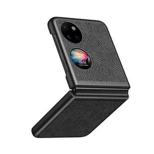 For Huawei P50 Pocket Litchi Texture Shockproof Phone Case(Black)