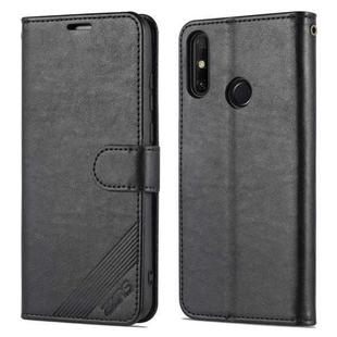 For Huawei Enjoy 20e AZNS Sheepskin Texture Flip Leather Phone Case(Black)