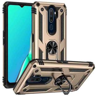 For OPPO A9 2020 Shockproof TPU + PC Phone Case(Gold)