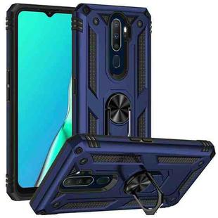 For OPPO A9 2020 Shockproof TPU + PC Phone Case(Blue)