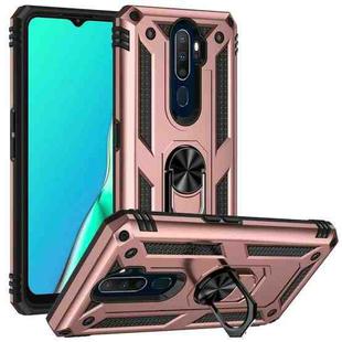 For OPPO A9 2020 Shockproof TPU + PC Phone Case(Rose Gold)