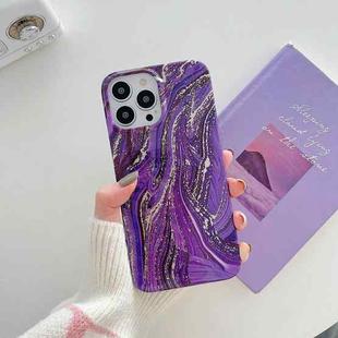 TPU Soft Protective Phone Case For iPhone 13(Purple Gold Pink)