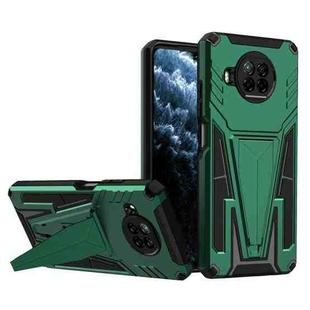 For Xiaomi Redmi Note 9 Pro 5G Super V Armor PC + TPU Phone Case with Holder(Dark Green)