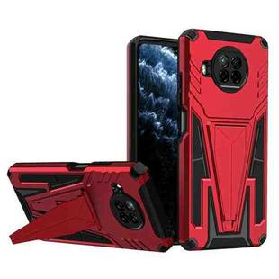 For Xiaomi Redmi Note 9 Pro 5G Super V Armor PC + TPU Phone Case with Holder(Red)