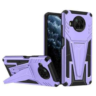 For Xiaomi Redmi Note 9 Pro 5G Super V Armor PC + TPU Phone Case with Holder(Purple)