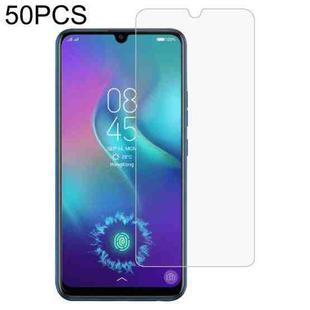 50 PCS 0.26mm 9H 2.5D Tempered Glass Film For Tecno Camon 12 Pro