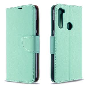 For Xiaomi Redmi Note 8T Litchi Texture Pure Color Horizontal Flip PU Leather Case with Holder & Card Slots & Wallet & Lanyard(Green)