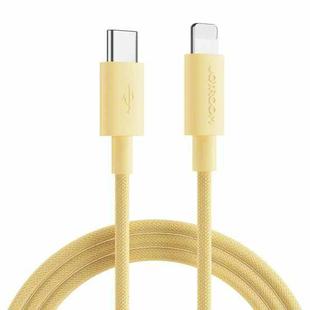 JOYROOM S-2024M13 20W PD Type-C / USB-C to 8 Pin Fast Charging Cable, Length:2m(Yellow)