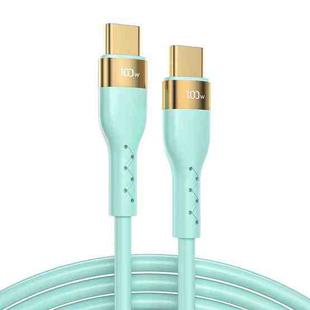 JOYROOM S-2050N18-10 100W Type-C / USB-C to Type-C / USB-C Liquid Silicone Charging Cable, Length:2m(Green)