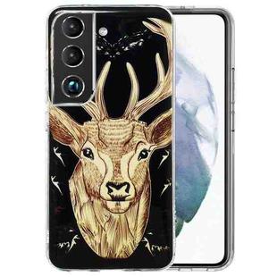 For Samsung Galaxy S22 5G Luminous TPU Protective Phone Case(Deer)