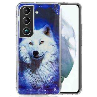 For Samsung Galaxy S22 5G Luminous TPU Protective Phone Case(Starry Sky Wolf)