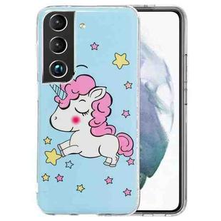 For Samsung Galaxy S22+ 5G Luminous TPU Protective Phone Case(Star Unicorn)