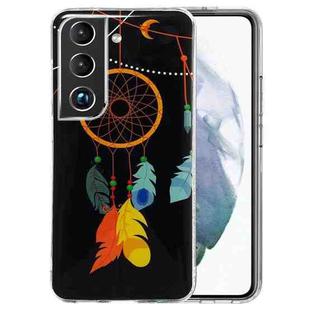 For Samsung Galaxy S22+ 5G Luminous TPU Protective Phone Case(Black Wind Chimes)