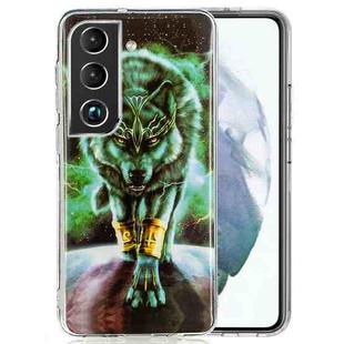 For Samsung Galaxy S22+ 5G Luminous TPU Protective Phone Case(Fierce Wolf)