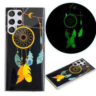 For Samsung Galaxy S22 Ultra 5G Luminous TPU Protective Phone Case(Black Wind Chimes)