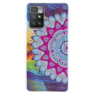 For Xiaomi Redmi 10 Luminous TPU Protective Phone Case(Half-flower)