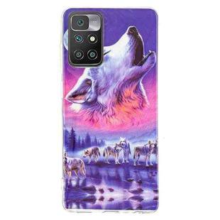 For Xiaomi Redmi 10 Luminous TPU Protective Phone Case(Seven Wolves)