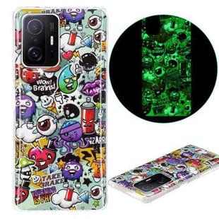 For Xiaomi 11T / 11T Pro Luminous TPU Protective Phone Case(Graffiti)