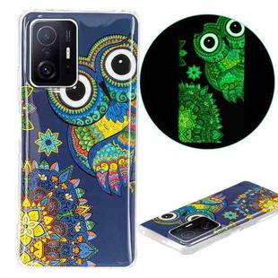 For Xiaomi 11T / 11T Pro Luminous TPU Protective Phone Case(Blue Owl)