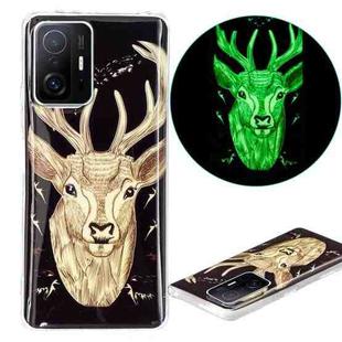 For Xiaomi 11T / 11T Pro Luminous TPU Protective Phone Case(Deer)