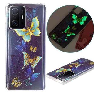 For Xiaomi 11T / 11T Pro Luminous TPU Protective Phone Case(Double Butterflies)
