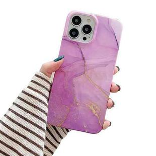 Glitter Marble Phone Case For iPhone 13 Pro(Purple Gold)