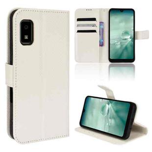 For Sharp Aquos Wish Diamond Texture Leather Phone Case(White)