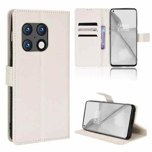For OnePlus 10 Pro 5G Diamond Texture Leather Phone Case(White)