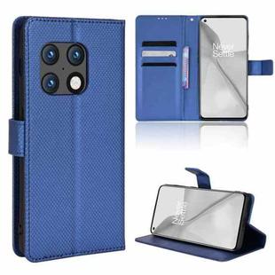 For OnePlus 10 Pro 5G Diamond Texture Leather Phone Case(Blue)