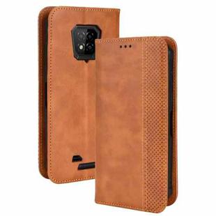 For Ulefone Armor 8 Magnetic Buckle Retro Texture Leather Phone Case(Brown)