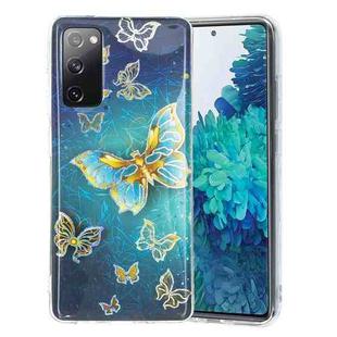 For Samsung Galaxy A03s 166mm EU Version Electroplating TPU Protective Phone Case(Butterflies)