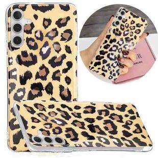 For Samsung Galaxy A13 Electroplating TPU Protective Phone Case(Leopard Texture)