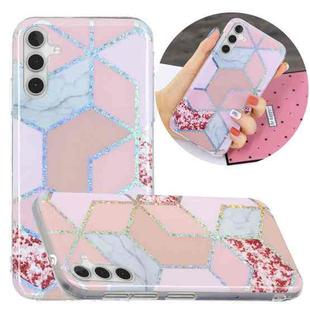 For Samsung Galaxy A13 Electroplating TPU Protective Phone Case(Pink Rhombus)