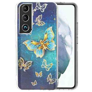 For Samsung Galaxy S22+ 5G Electroplating TPU Protective Phone Case(Butterflies)