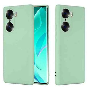 For Honor 60 Pure Color Liquid Silicone Phone Case(Green)